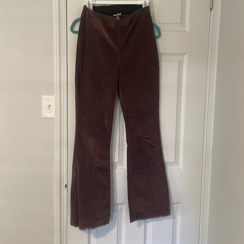 Brown Pull On Cord Flares